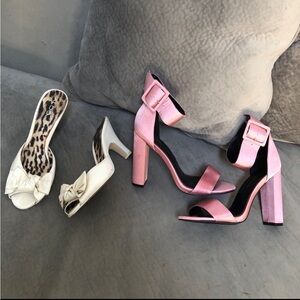 Aldo Pink and Cream Heels